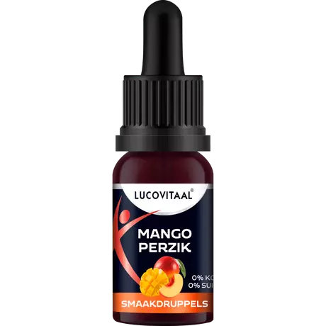 Lucovitaal Smaakdruppels Mango Perzik Suikervrij 20 ml