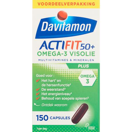 Davitamon Actifit 50+ Omega-3 Visolie Capsules