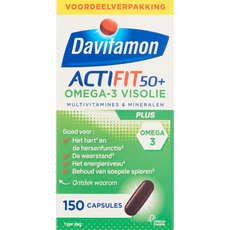 Davitamon Actifit 50+ Omega-3 Visolie Capsules