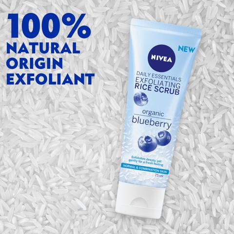 NIVEA Essentials Verfrissende Rice Scrub Peeling Exfoliant 75 ML