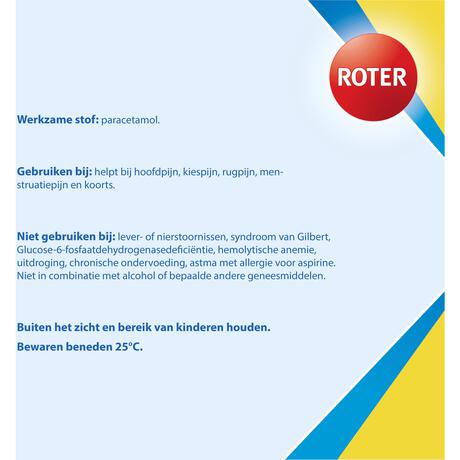 Roter Paracetamol Liquid Caps 500 mg 20 tabl