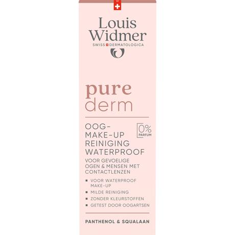 Louis Widmer Purederm Make-up Reiniging Waterproof Zonder Parfum 100 ML