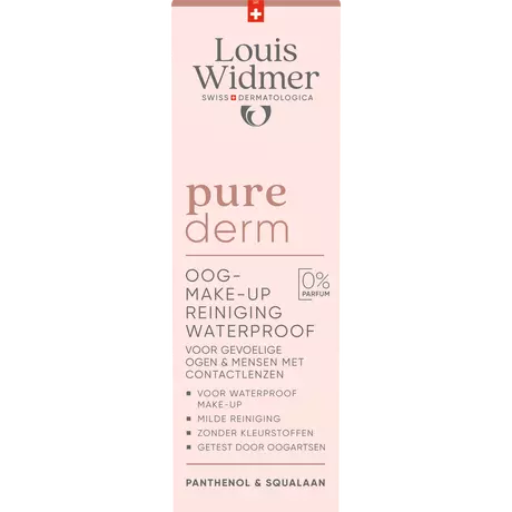 Louis Widmer Purederm Make-up Reiniging Waterproof Zonder Parfum 100 ML