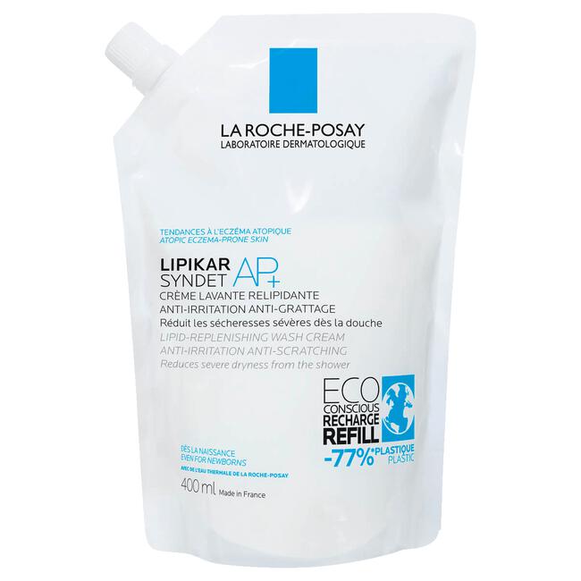 La Roche-Posay Lipikar Syndet AP+ Gel-Crème Navulverpakking 400 ML