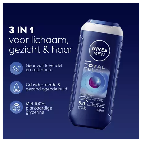 NIVEA MEN Total Relax Douchegel 250 ML