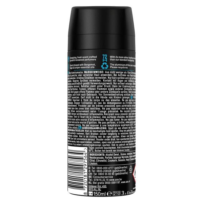 AXE Fine Fragrance Aqua Bergamot Deodorant Bodyspray 150 ML