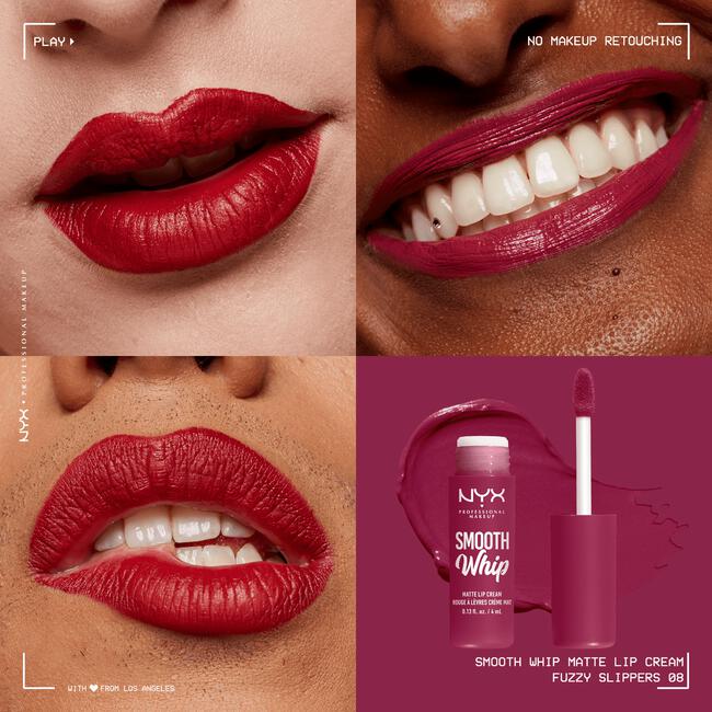 NYX Professional Makeup Smooth Whip Matte Lippenstift 08 Fuzzy Slippers