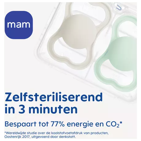 MAM Supreme Fopspenen 6-16 Maanden Blauw 2 stuks