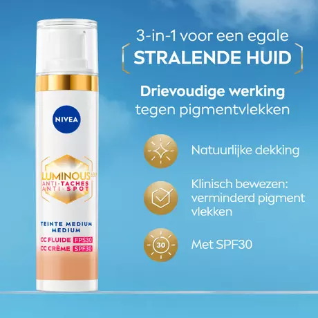 NIVEA Cellular Luminous630 CC Fluid SPF30 Medium 40 ML