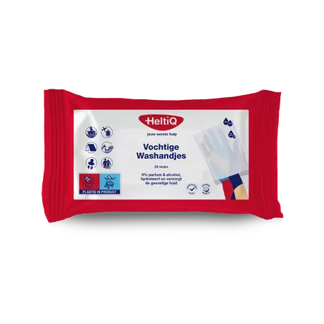 HeltiQ Vochtige Washandjes 20 stuks