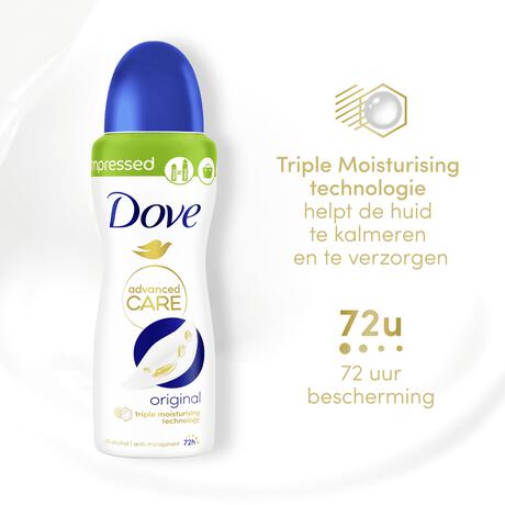 Dove Advanced Care Original Anti-Transpirant Deodorant Spray 100 ML
