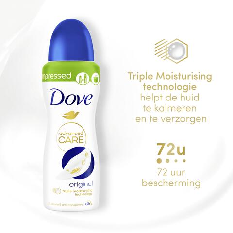 Dove Advanced Care Original Anti-Transpirant Deodorant Spray 100 ML