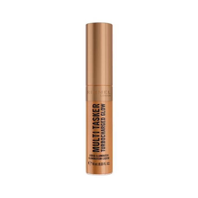Rimmel London Multi Tasker Turbocharged Glow Liquid Illuminator Bronzer - Brons - 008 It's giving bronze