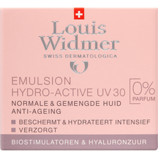 Louis Widmer Hydraderm Dagemulsie UV SPF 30 Zonder Parfum 50 ML