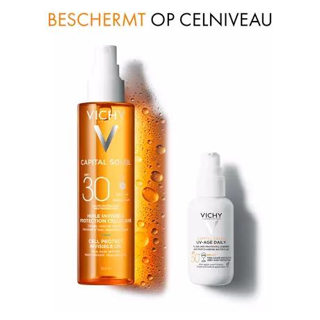 Vichy Capital Soleil Cell Protect Onzichtbare Zonnebrand Olie SPF30 200 ML