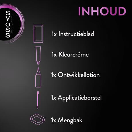 Syoss Browtint Wenkbrauw-wimper verf Donkerbruin