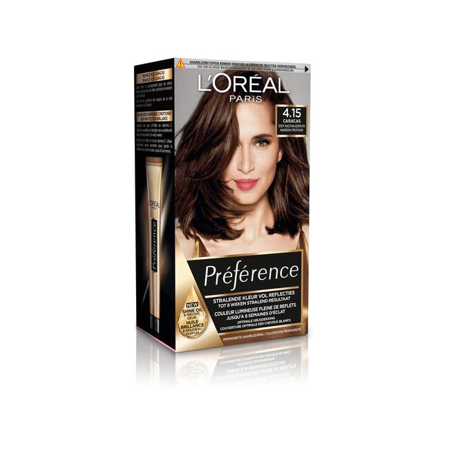 L'Oréal Paris Préférence Permanente Haarverf 4.15 Caracas