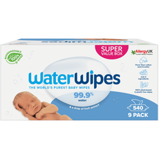 WaterWipes Billendoekjes Voordeeldoos 9 x 60 stuks