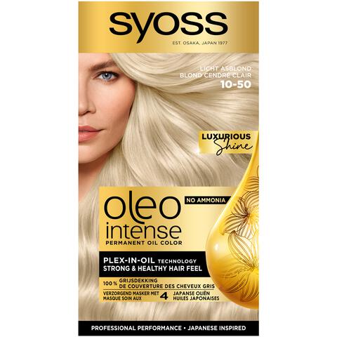 Syoss Oleo Intense  Permanente Haarkleuring 10-50 Licht Asblond