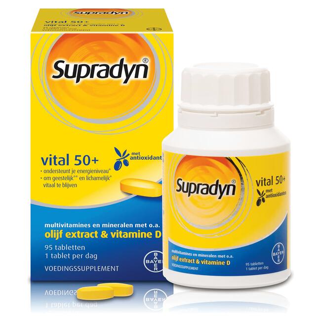 Supradyn Vital 50+ multivitamines voor vijftigplussers  95 tabletten
