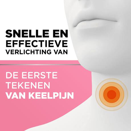 Strepsils Keeltabletten Aardbei Suikervrij 24 stuks