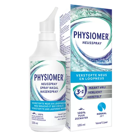 Physiomer Normal Jet Neusspray bij Verkoudheid 135 ML