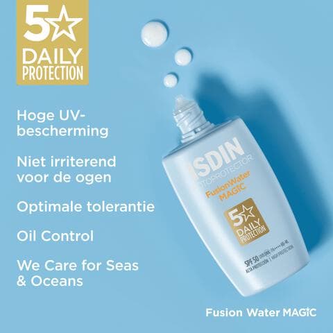 ISDIN Fotoprotector Fusion Water Magic Zonnebrand Gezicht SPF50 50 ML 