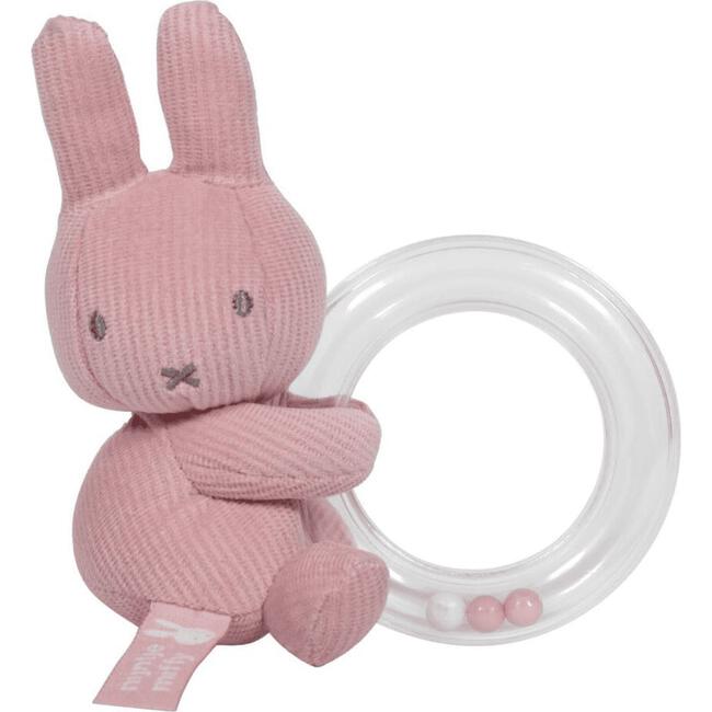 Nijntje Ringrammelaar Pink Baby Rib