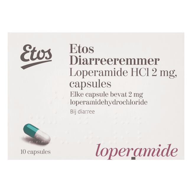 Etos Diarreeremmer Loperamide Hci 2 Mg Capsules 10 Ea | Etos