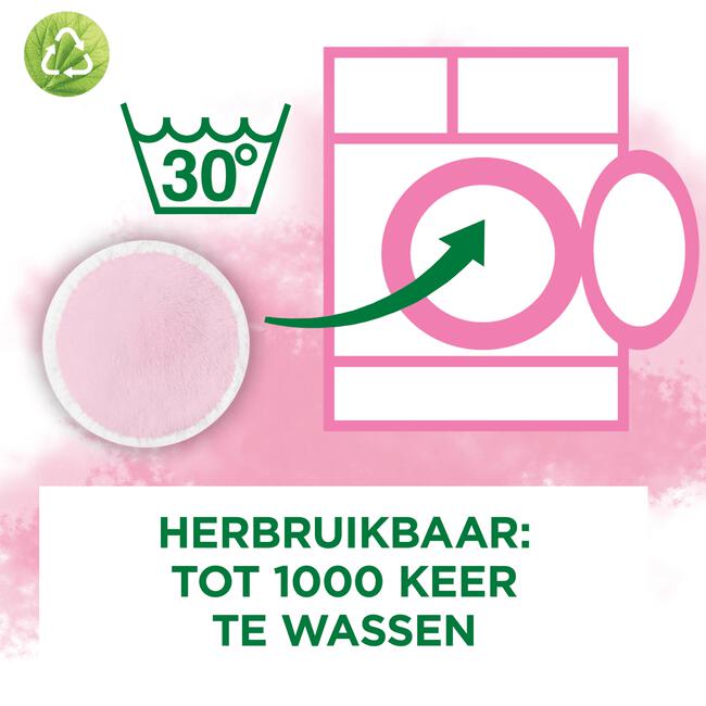 Garnier SkinActive Eco Pads Herbruikbare Wattenschijfjes 3 Stuks