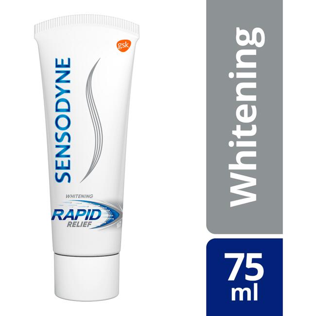 Geliefde tijger Negen Sensodyne Rapid Relief Whitening tandpasta voor gevoelige tanden 75 ml 75  ML | Etos