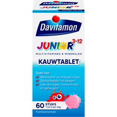 Davitamon Junior 3+ Kauwvitamines Framboos