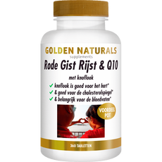 Golden Naturals Rode Gist Rijst & Q10 Tabletten 360 stuks
