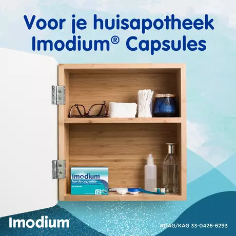 Imodium™ Harde Capsules bij Diarree 12 stuks