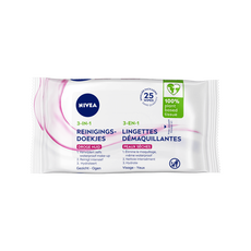 NIVEA 3-in-1 Reinigingsdoekjes Droge Huid 25 stuks