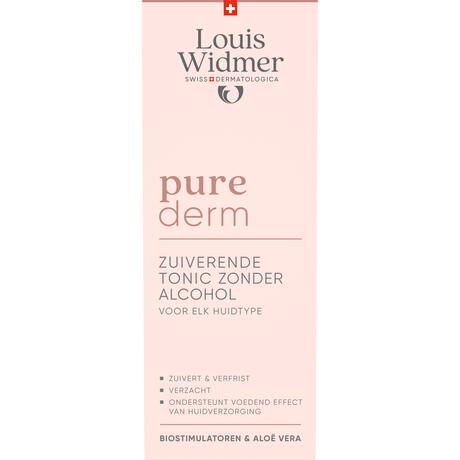 Louis Widmer Purederm Tonic Zonder Alcohol Met Parfum 200 ML