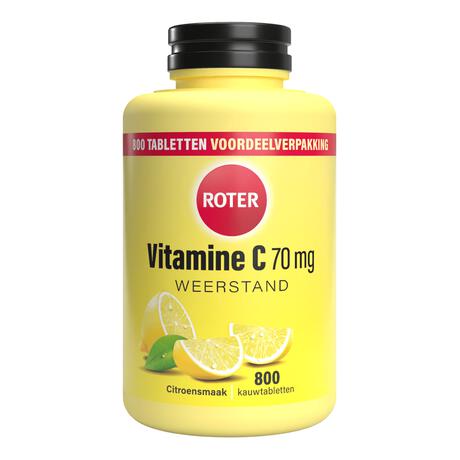 Roter Vitamine C 70 mg citroen 800 kauwtabletten