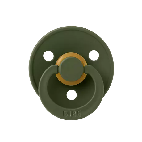 BIBS Colour Fopspeen Rond Latex Maat 2 Sage/Hunter Green 2 stuks