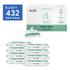 Naïf Plasticvrije Water Billendoekjes 8x54 stuks