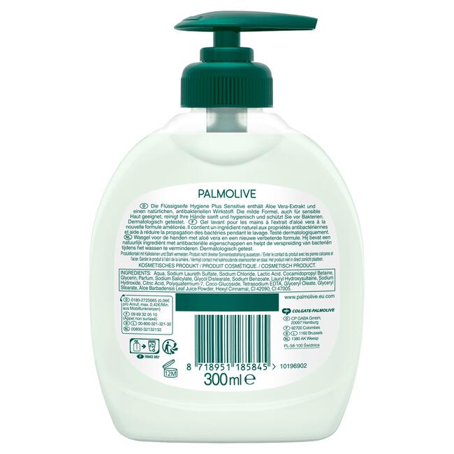 Palmolive Hygiëne Plus Sensitive Antibacteriële Vloeibare Handzeep 300 ML