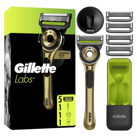 GilletteLabs Scheersysteem 1 Handvat Met 5 Navulmesjes En Reisetui