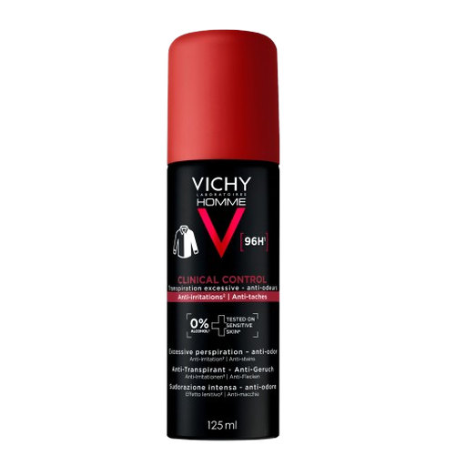 Vichy Homme Deodorant 96H Clinical Control Spray 125 ML
