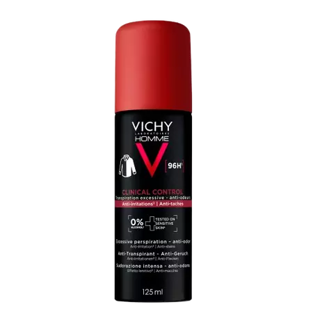 Vichy Homme Deodorant 96H Clinical Control Spray 125 ML