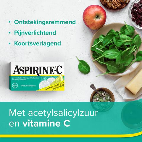 Aspirine C Bruis 400 mg bij griep en verkoudheid 10 tabletten