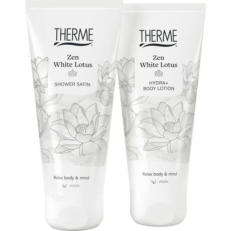Therme Zen White Lotus Halve Harmonica Body Lotion /Shower Satin Geschenkset