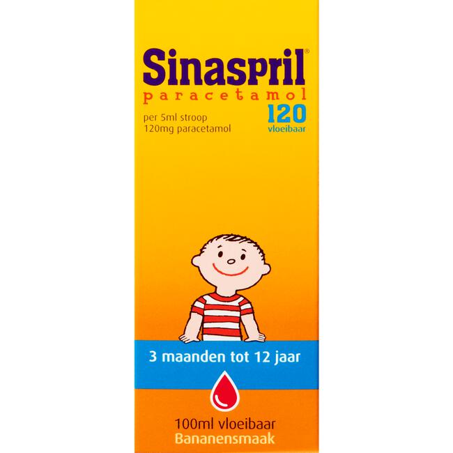 Sinaspril Vloeibaar paracetamol 120 mg 100 ML