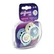 Difrax LOVI Dynamic Fopspeen 6-18M Night & Day Boy 2 stuks