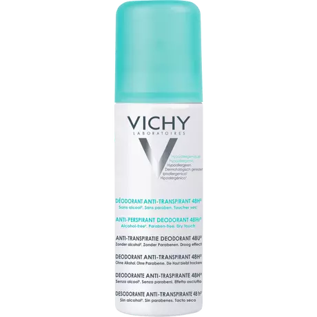 Vichy Deodorant Intense 48U Transpiratie Spray Gevoelige Huid 125 ML