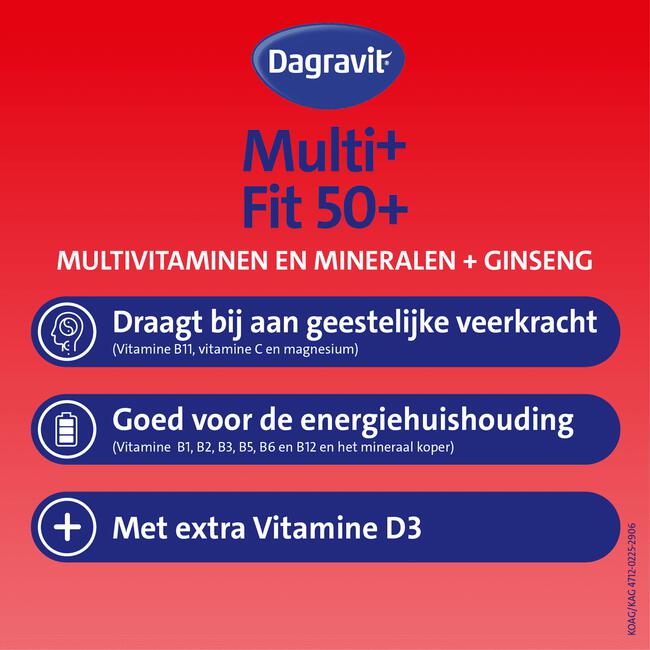 Dagravit Vitaal 50+ 100 tabletten
