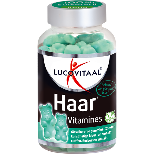 Lucovitaal Haar Vitamine Suikervrije Gummies Bosbes 60 stuks